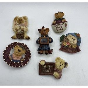 BOYDS BEARWEAR PINS Set Of 6 Fun Favorites F.O. B.